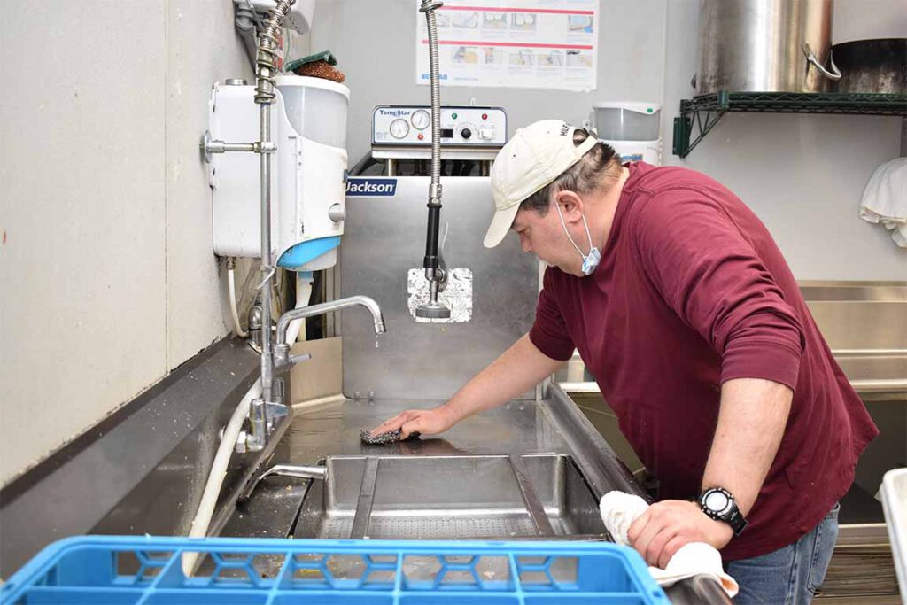 Easterseals Arc Billy working independently